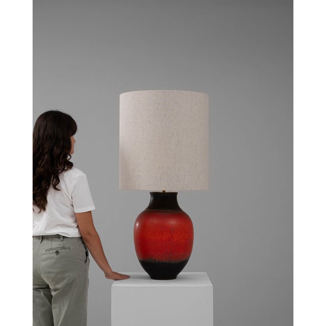 20th Century German Ceramic Table Lamp For Sale - Image 9 of 18