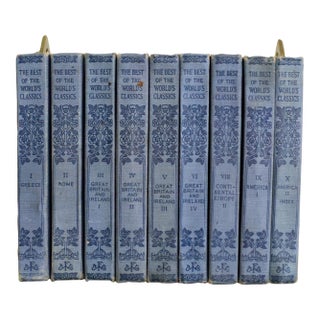 The Best of the Worlds Classics 1909 First Edition Book Set Henry Cabot Lodge For Sale