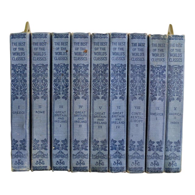 The Best of the Worlds Classics 1909 First Edition Book Set Henry Cabot Lodge For Sale