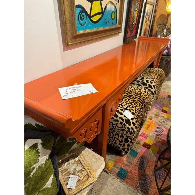 Large Vintage Leopard Print Ottoman Poufs on Castors - A Pair For Sale - Image 9 of 10