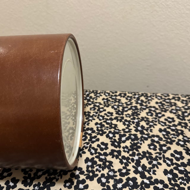 1980s Faux Leather Tall Champagne Ice Bucket For Sale In New Orleans - Image 6 of 7