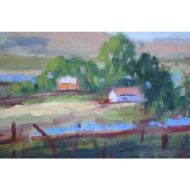 Wood Modern Impressionist Plein Air California, Original Oil Painting For Sale - Image 7 of 10