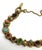Gold Vintage Goldette Multi Semiprecious Stone Goldtone Bracelet For Sale - Image 8 of 10