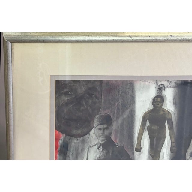Mid 20th Century Mid Century Collage Artwork - "History Is Relevant" - Signed and Dated For Sale - Image 5 of 11