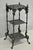 Antique French Renaissance Victorian Cast Iron Figural 3 Tier Plant Stand Table For Sale - Image 18 of 18