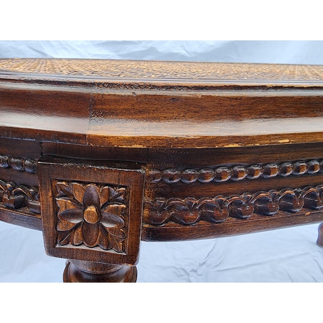 Louie XVI Style Carved Walnut and Caned Window Bench. Of course, the bench can be used anywhere needed & a cushion could...