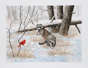 Chris Forrest, "Cardinal," Lithograph
