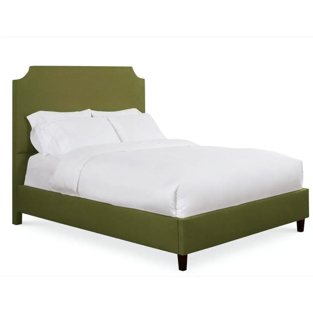 Modern Reagan King Headboard, Olive Velvet For Sale - Image 3 of 5