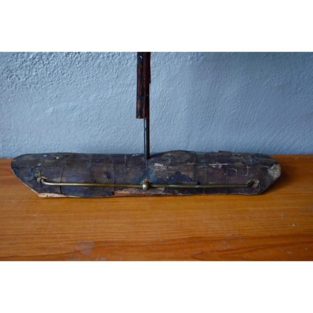 Vintage Wooden Lark Mirror, 1920s For Sale - Image 11 of 13