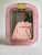 Metal Mid-Century Modern Style Pink "Torchon" Murano Glass Small Picture Frame and Brass in Barovier Style For Sale - Image 7 of 7