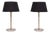 Two Tone Brass Aluminum Table Lamps, Germany, 1980s, Set of 2 For Sale