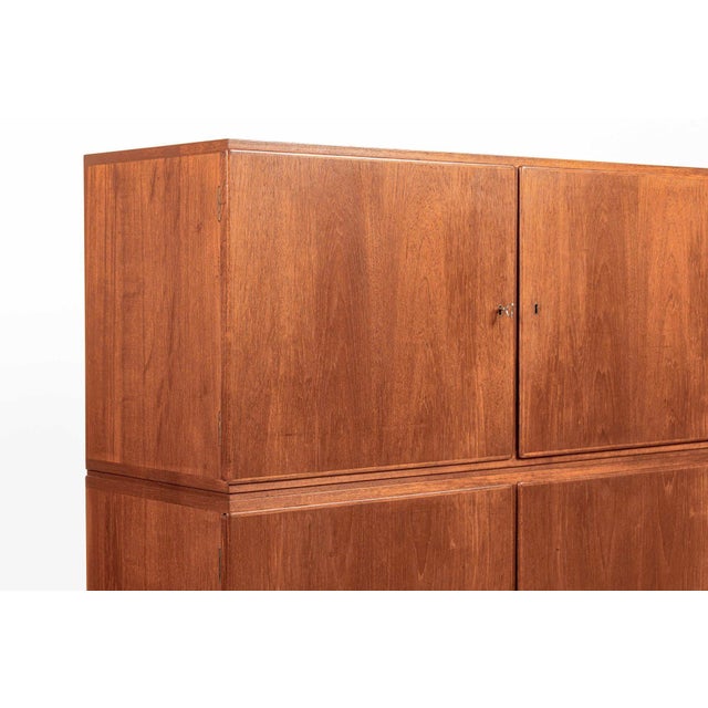 Mid-Century Scandinavian Teak Wood Storage Cabinet in the Style of Afdal For Sale In Detroit - Image 6 of 15