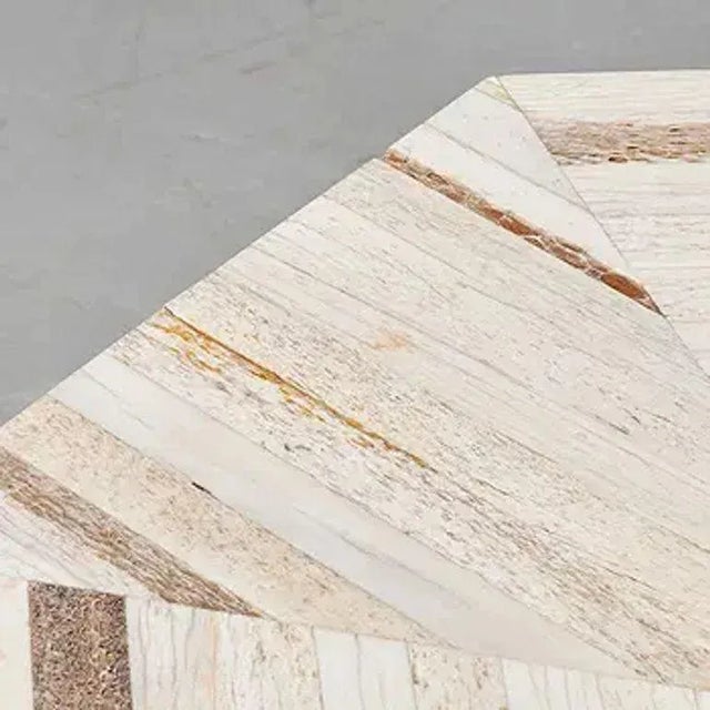 Mid-Century Modern Vintage Karl Springer Bone Veneer Side Tables For Sale - Image 3 of 6
