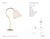 Amber Lewis by Visual Comfort Signature Dume 24" Arched Table Lamp in Hand-Rubbed Antique Brass with Silk Pleated Shade...