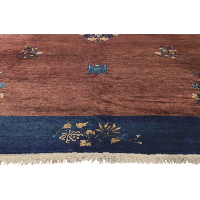 Early 20th Century Antique Chinese Peking Rug, 09'00 X 11'02 For Sale - Image 4 of 10