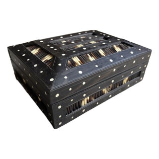 Anglo-Indian Porcupine Quill Trinket Box For Sale