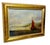 A charming early 19th century Italian coastal scene executed in oil on board, likely created as part of the Grand Tour...