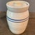 Farmhouse Vintage Signed Marshal Pottery Stoneware Crock Jar and Lid With Double Cobalt Stripes For Sale - Image 3 of 12