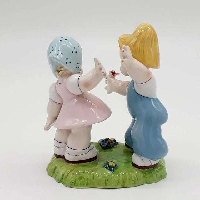 Model 328 Figure in Porcelain from Alma, Turin, Italy, 1940s For Sale - Image 3 of 7