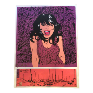 Paul Pope Pop Art Poster “Car Crash” Signed and Numbered