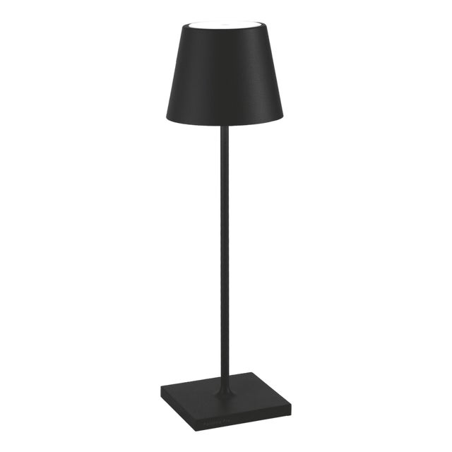 Zafferano Poldina Pro Rechargeable Lamp in Black For Sale
