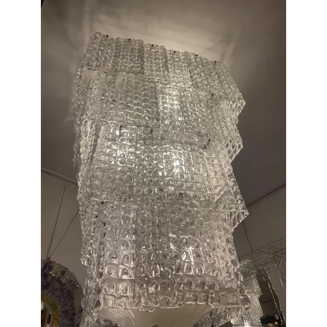 Vintage Chandelier in Murano Glass For Sale - Image 5 of 9