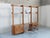 Furniture made of varnished solid elm wood, modular upon request. Writing modules, drawers and double doors available....