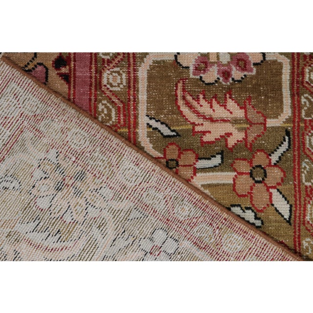 Rug & Kilim’s Classic Oushak Style Rug in Pink, Blue and Brown Floral Patterns For Sale In New York - Image 6 of 6