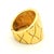 1980s Italian 18k Gold and Diamond Wide Band Ring, Size 6 For Sale In Miami - Image 6 of 12