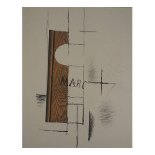 Georges Braque, Marc's Bottle, Color Stencil For Sale