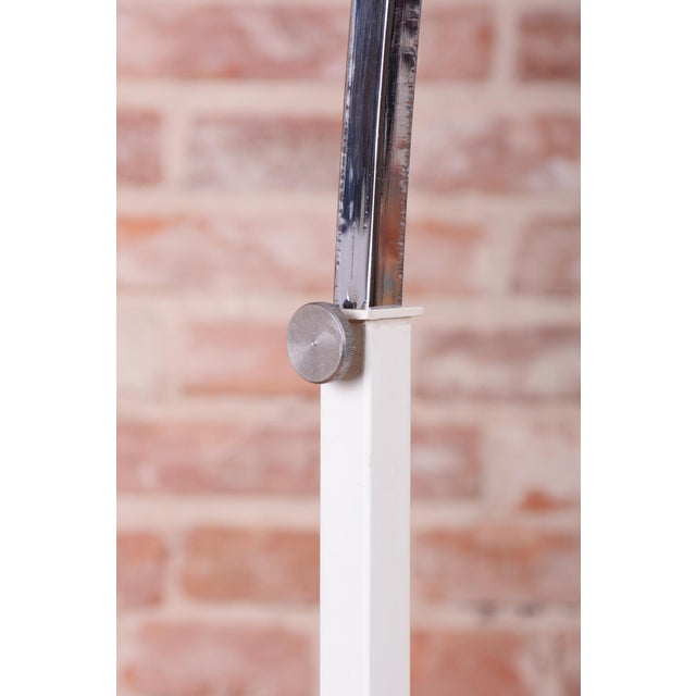 Stone Mid-Century Floor Lamp in Chrome and Marble from Guzzini, Italy, 1960s For Sale - Image 7 of 13