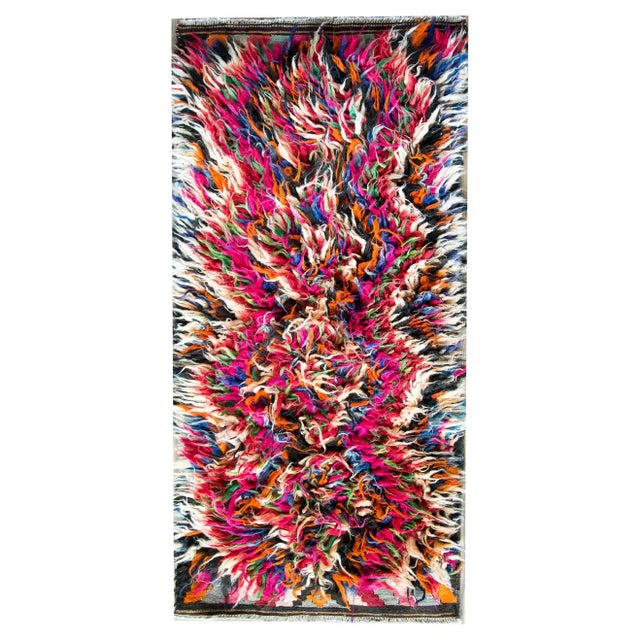 Mid 20th Century Vintage Persian Tulu Rug For Sale - Image 13 of 13