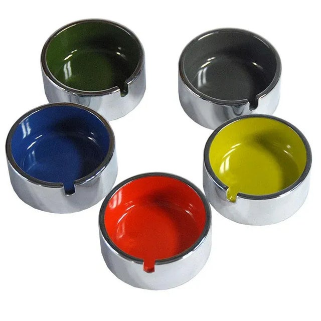 Ashtrays by Isamu Kenmochi, 1970s, Set of 5 For Sale - Image 9 of 9