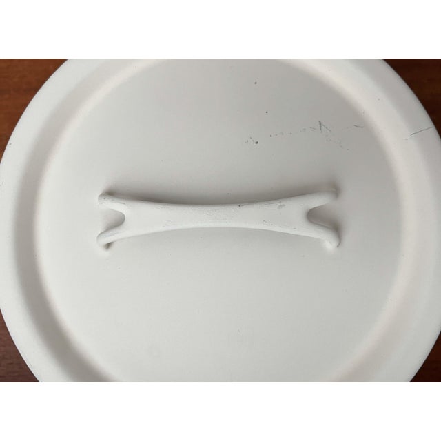 Mid-Century Modern White Minimalist Enamel Pot by Seppo Mallat for Finel, 1960s For Sale - Image 6 of 18