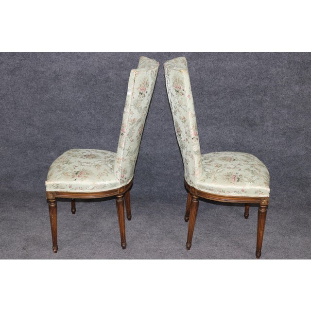Large Set of 8 Louis XVI Style Side Dining Chairs For Sale In Philadelphia - Image 6 of 14