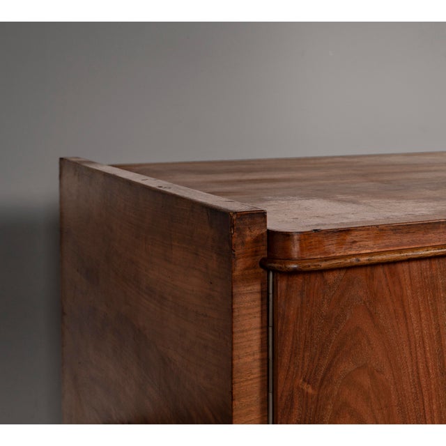 Art Deco Desk in Walnut by Bruno Paul for Veb Deutsche Werkstätten Hellerau, 1930s For Sale - Image 15 of 18