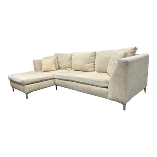 Contemporary Two Piece Sectional For Sale