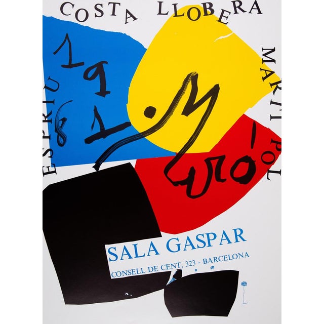 Modern Original Costa Llobera Poster by Joan Miró For Sale - Image 3 of 5