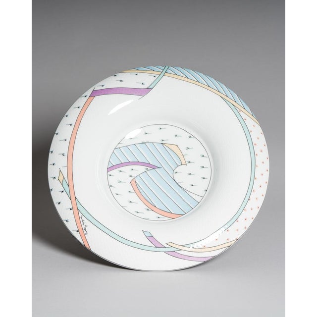 Vintage Century New Wave Porcelain Vase and Bowl Set by Tapio Wirkkala & Dorothy Hafner for Rosenthal Studio-Line, Germany, 1980s, Set of 2 For Sale - Image 15 of 18