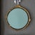 Brass Art Nouveau Round Mirror of Woman With Flowers For Sale - Image 10 of 10