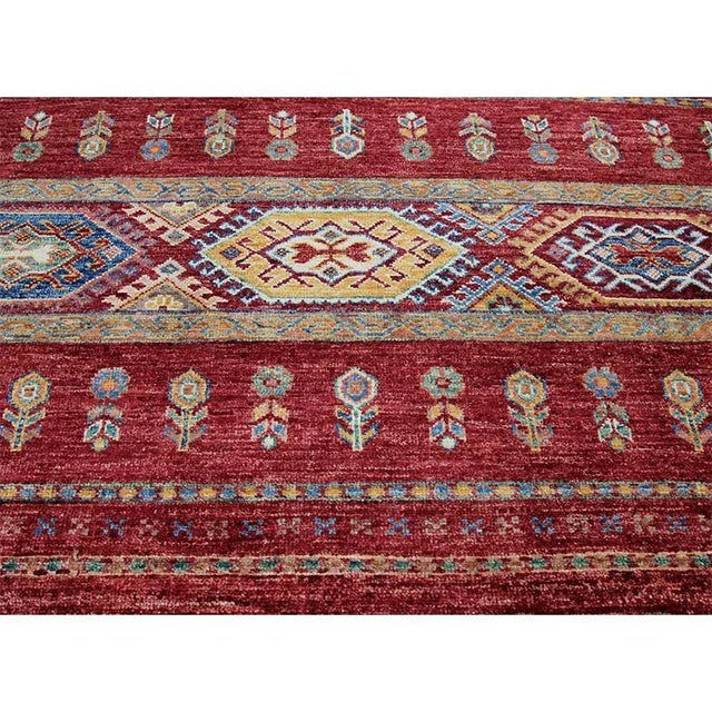 Handwoven Turkeman Style Area Rug 5'10"×8'1" For Sale In Dallas - Image 6 of 13