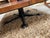 Square 49.5 Inch Danish Teak Butcher Block Coffee Table on Black Iron Base For Sale - Image 9 of 17