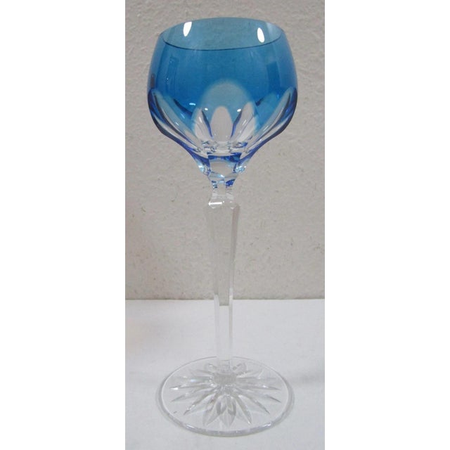 1990s Fabergé Lausanne Crystal Wine Glasses in Presentation Case - Set of Six For Sale - Image 11 of 18