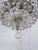 Vintage Basket Chandelier With Textured Chrome and Crystal Chain For Sale - Image 4 of 9