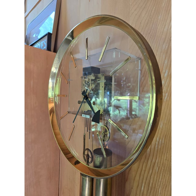 Iconic Mid Century Modern Howard Miller Clock Vintage For Sale - Image 9 of 16