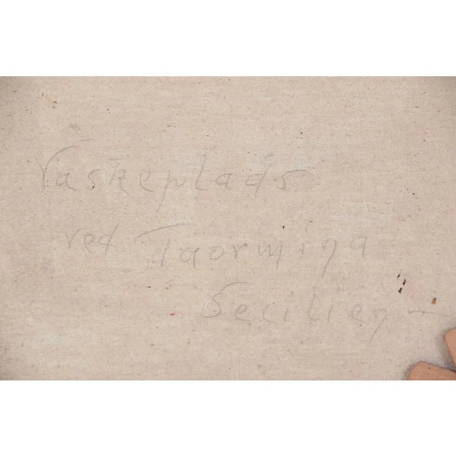 Frederik Lund, Taormiey, Cecilia, 1930s, Oil on Canvas For Sale - Image 4 of 5