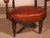 Small Vintage Armchair in English Cognac Mahogany and Leather, 1800s For Sale - Image 5 of 15
