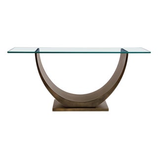 Modern Greg Sheres Style Bronze Console Table For Sale