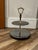 Vintage Kromex Tidbit Tray Two Tier Stainless Gold Tone Center Post For Sale - Image 12 of 14