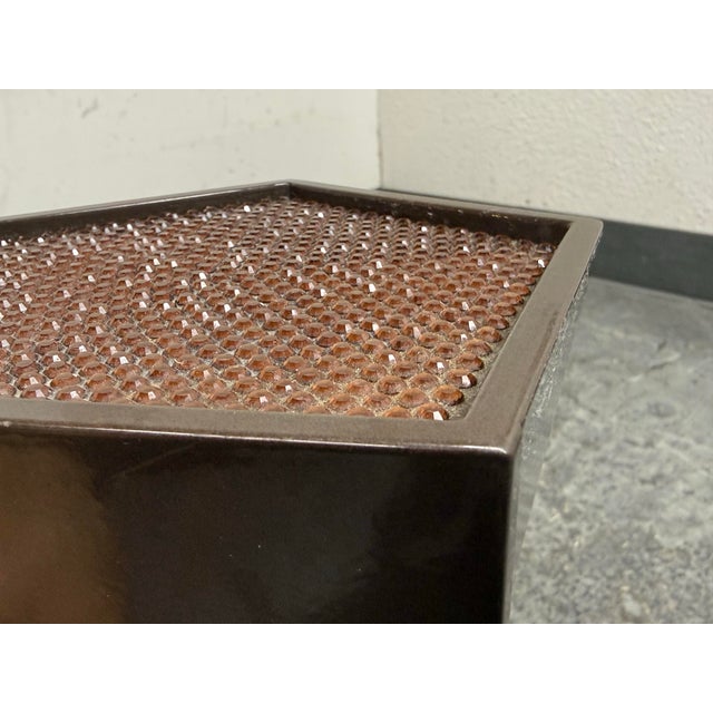 Bronze Gary Hutton Designs Facet 5 Bronze + Swarovski Crystal Pedestal For Sale - Image 8 of 12